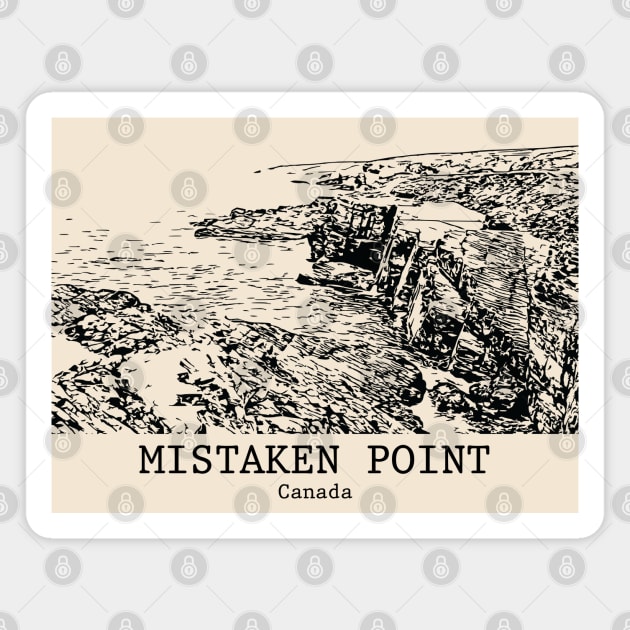 Mistaken Point - Canada Magnet by Lakeric